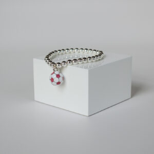 3D Pink/White Soccer Ball