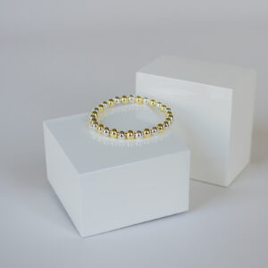 Mixed Metals 6mm Silver/4mm Gold