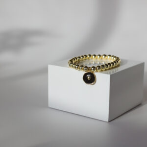 Black Enamel Heart Disk