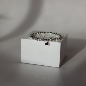 Black Sterling Silver Heart
