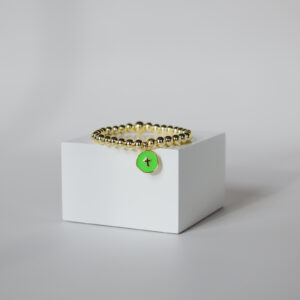 Green Enamel Cross Disk