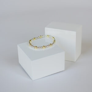 Mixed Metals 6mm Gold/4mm Silver