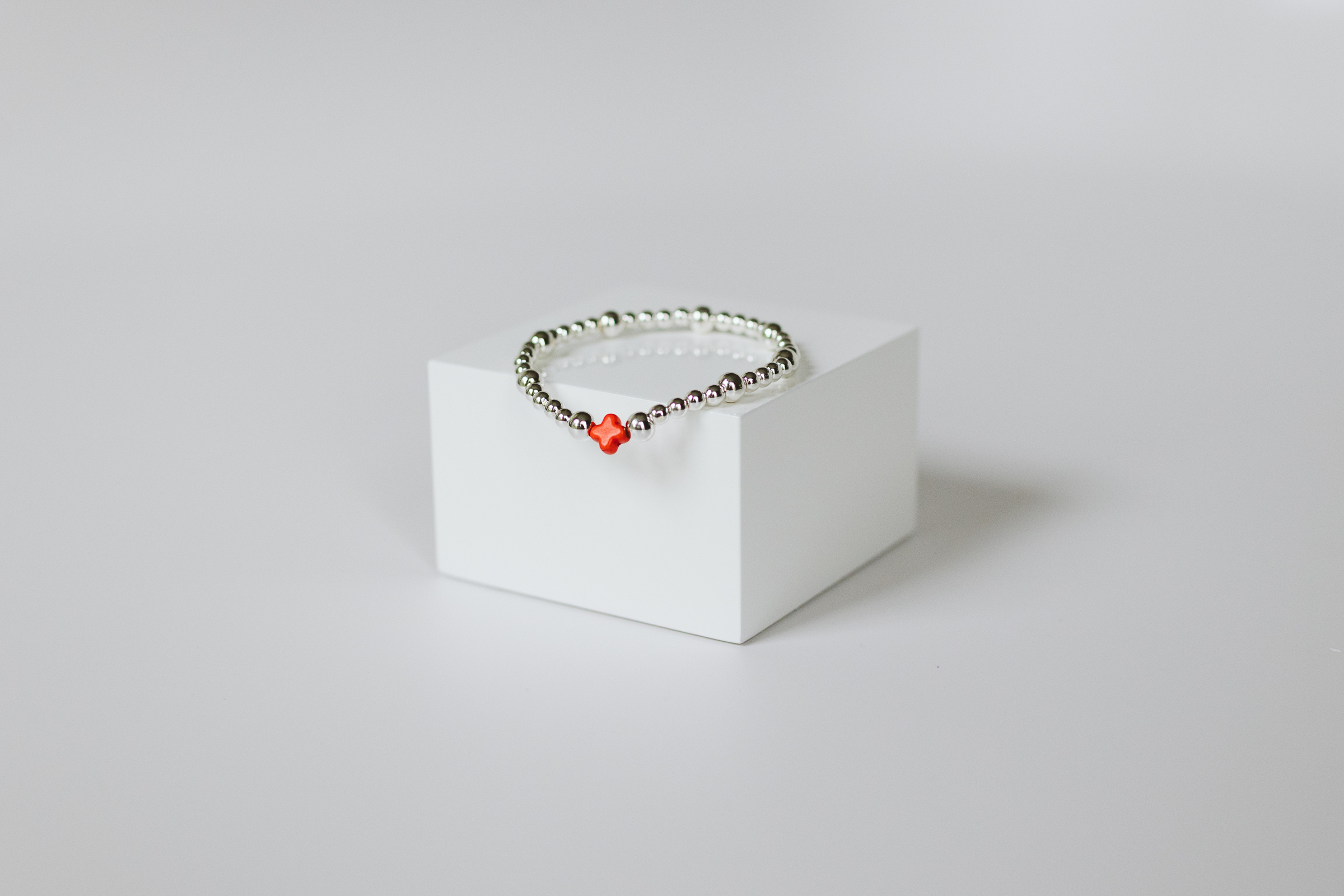 Orange Square Cross, Silver