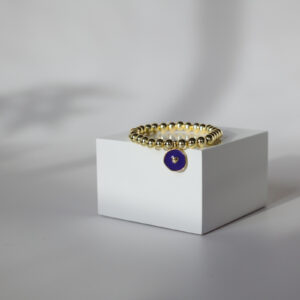 Purple Enamel Heart Disk