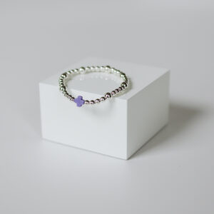 Purple Square Cross, Silver